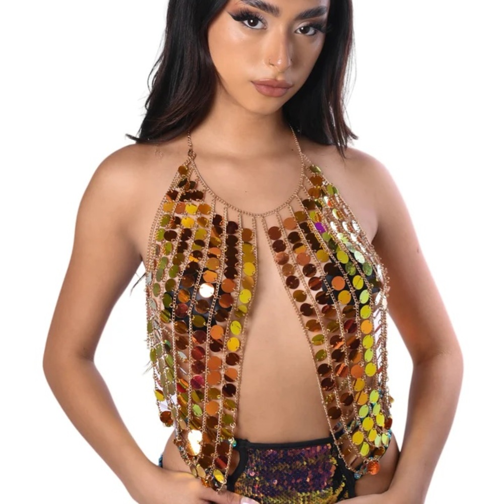 NWT Sunset Disco Halter Top from The Lumi Shop